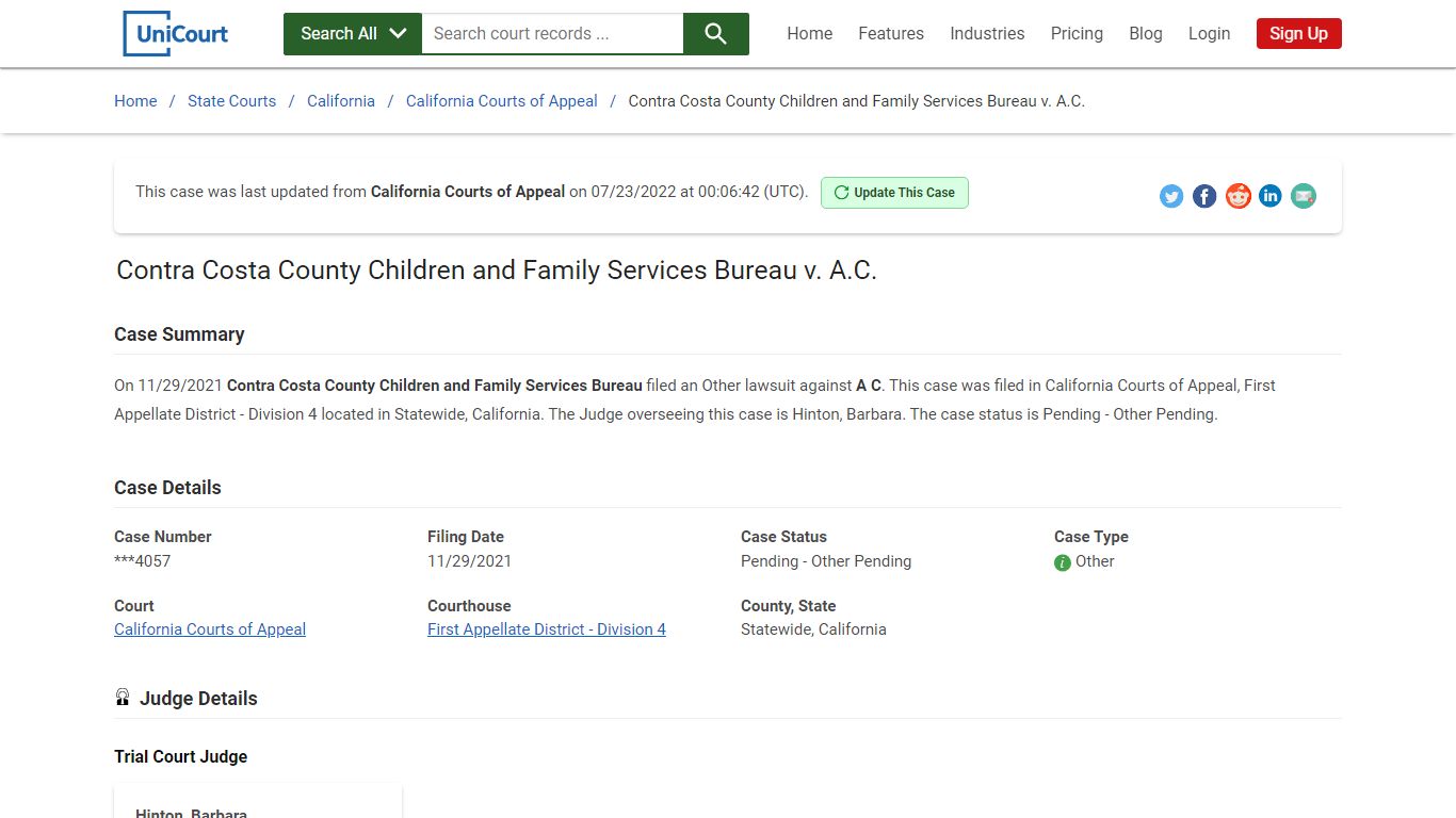 Contra Costa County Children and Family Services Bureau v ...